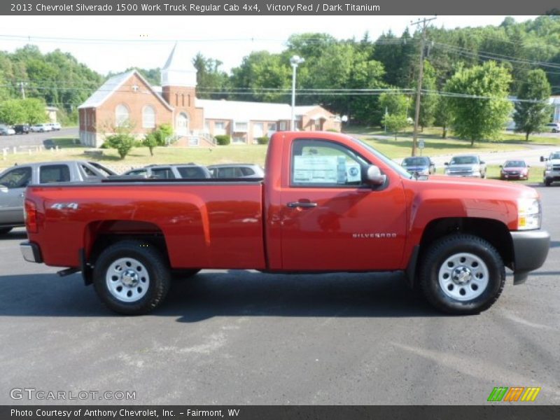 Victory Red / Dark Titanium 2013 Chevrolet Silverado 1500 Work Truck Regular Cab 4x4