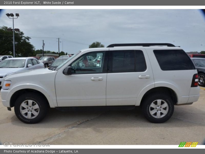 White Suede / Camel 2010 Ford Explorer XLT