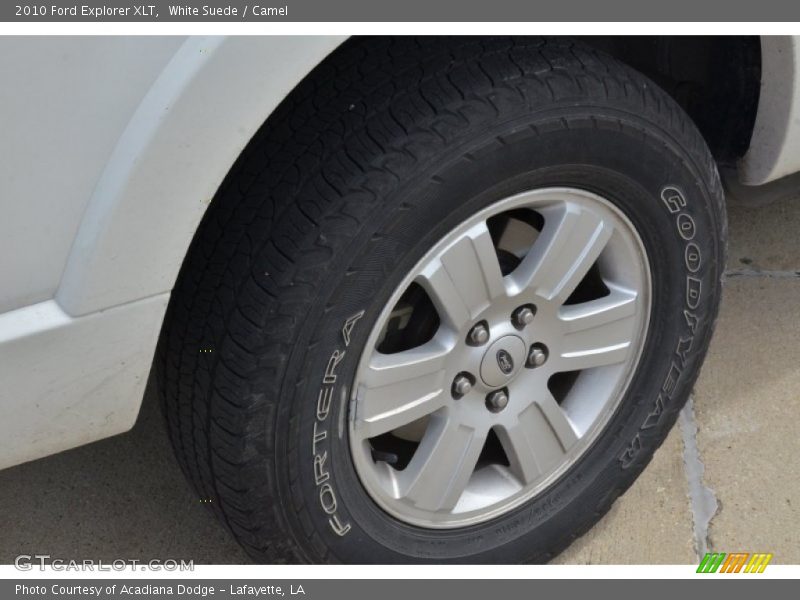 White Suede / Camel 2010 Ford Explorer XLT