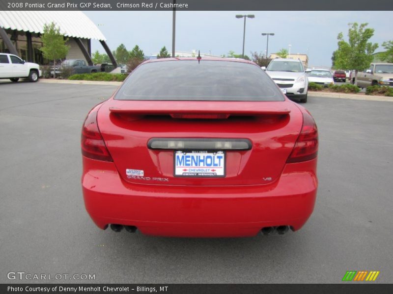 Crimson Red / Cashmere 2008 Pontiac Grand Prix GXP Sedan