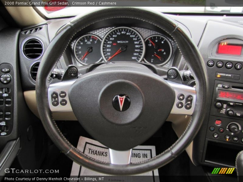  2008 Grand Prix GXP Sedan Steering Wheel