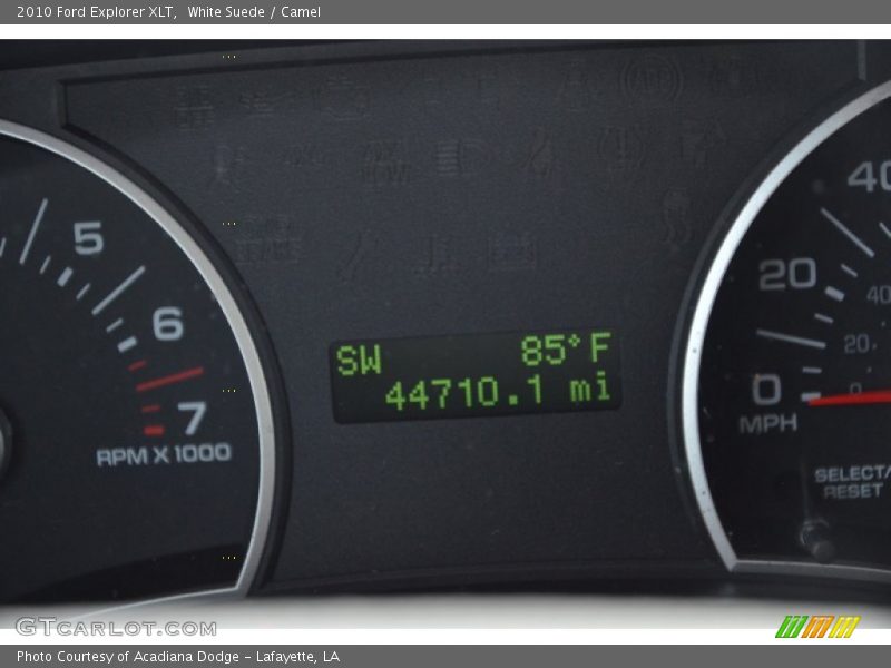 White Suede / Camel 2010 Ford Explorer XLT
