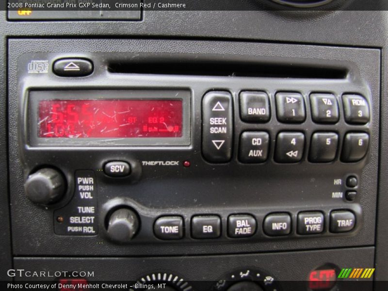 Audio System of 2008 Grand Prix GXP Sedan