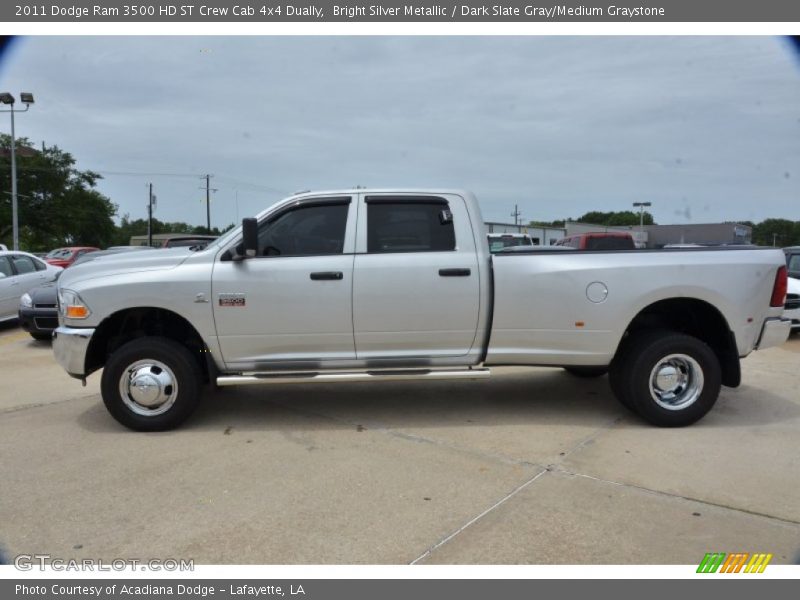 Bright Silver Metallic / Dark Slate Gray/Medium Graystone 2011 Dodge Ram 3500 HD ST Crew Cab 4x4 Dually