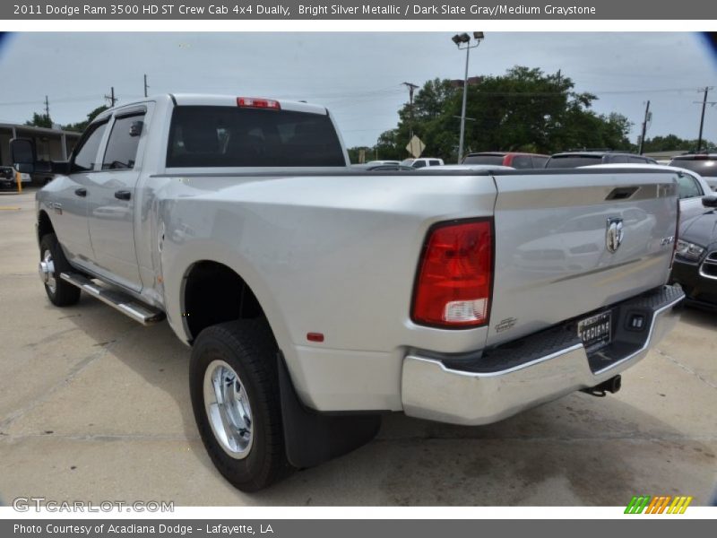 Bright Silver Metallic / Dark Slate Gray/Medium Graystone 2011 Dodge Ram 3500 HD ST Crew Cab 4x4 Dually