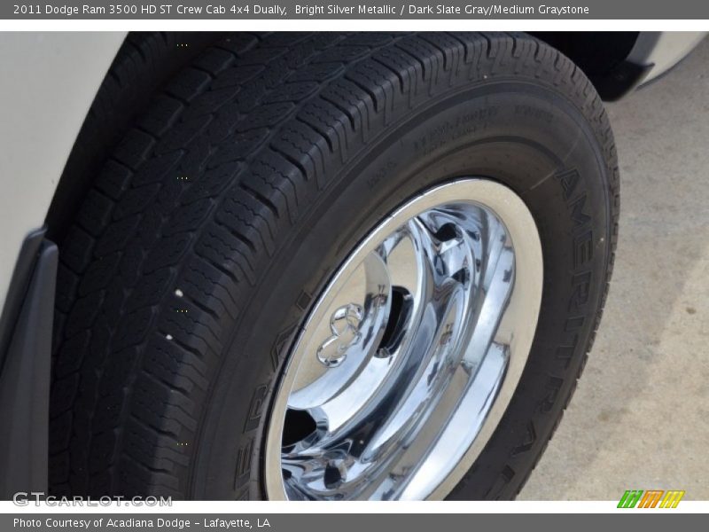 Bright Silver Metallic / Dark Slate Gray/Medium Graystone 2011 Dodge Ram 3500 HD ST Crew Cab 4x4 Dually