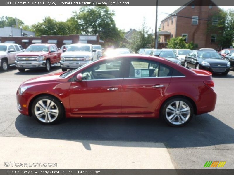 Crystal Red Metallic / Cocoa/Light Neutral 2012 Chevrolet Cruze LTZ/RS