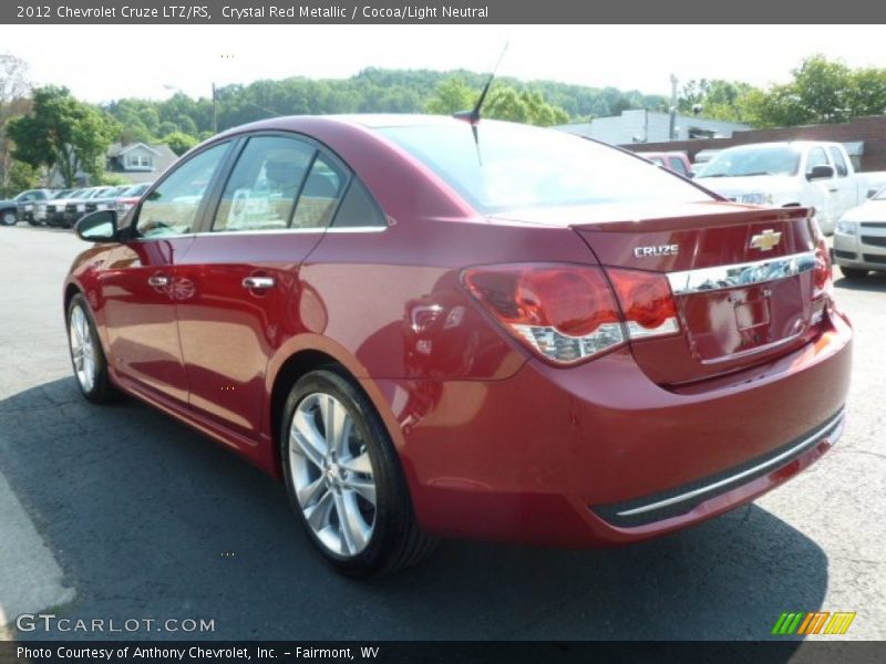Crystal Red Metallic / Cocoa/Light Neutral 2012 Chevrolet Cruze LTZ/RS