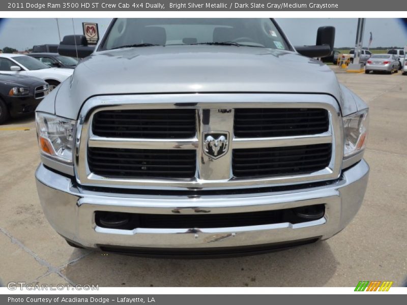Bright Silver Metallic / Dark Slate Gray/Medium Graystone 2011 Dodge Ram 3500 HD ST Crew Cab 4x4 Dually