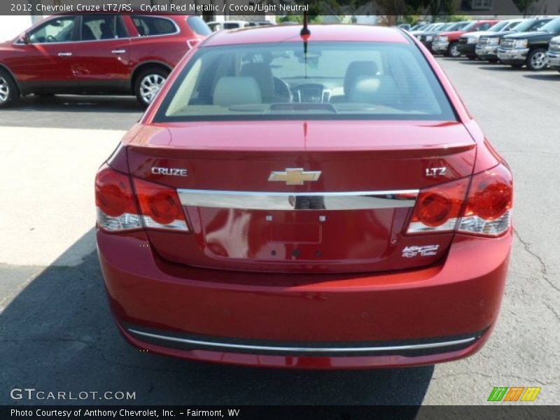 Crystal Red Metallic / Cocoa/Light Neutral 2012 Chevrolet Cruze LTZ/RS