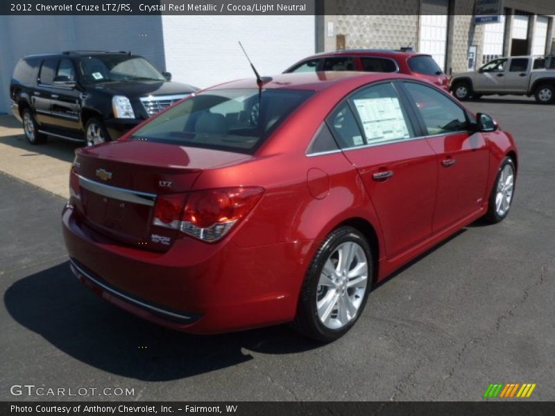 Crystal Red Metallic / Cocoa/Light Neutral 2012 Chevrolet Cruze LTZ/RS