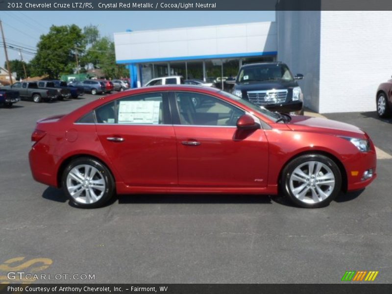 Crystal Red Metallic / Cocoa/Light Neutral 2012 Chevrolet Cruze LTZ/RS
