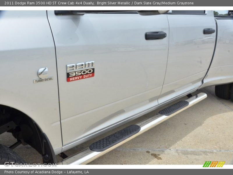 Bright Silver Metallic / Dark Slate Gray/Medium Graystone 2011 Dodge Ram 3500 HD ST Crew Cab 4x4 Dually