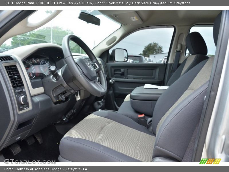 Bright Silver Metallic / Dark Slate Gray/Medium Graystone 2011 Dodge Ram 3500 HD ST Crew Cab 4x4 Dually