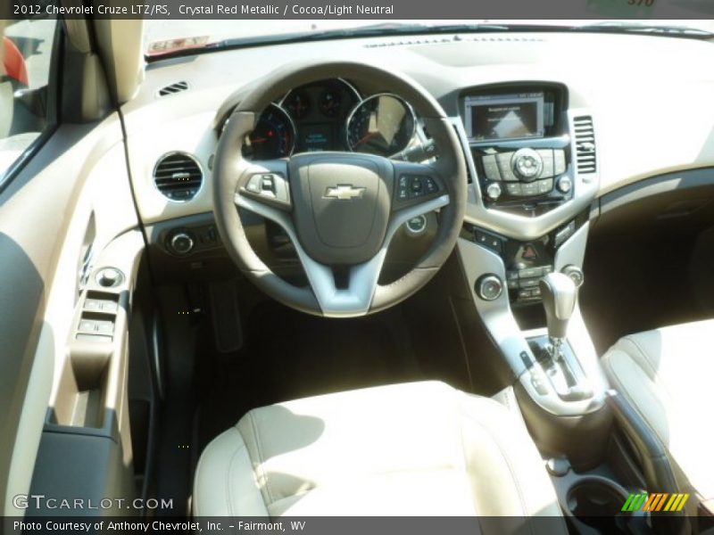 Crystal Red Metallic / Cocoa/Light Neutral 2012 Chevrolet Cruze LTZ/RS