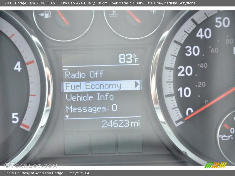 Bright Silver Metallic / Dark Slate Gray/Medium Graystone 2011 Dodge Ram 3500 HD ST Crew Cab 4x4 Dually