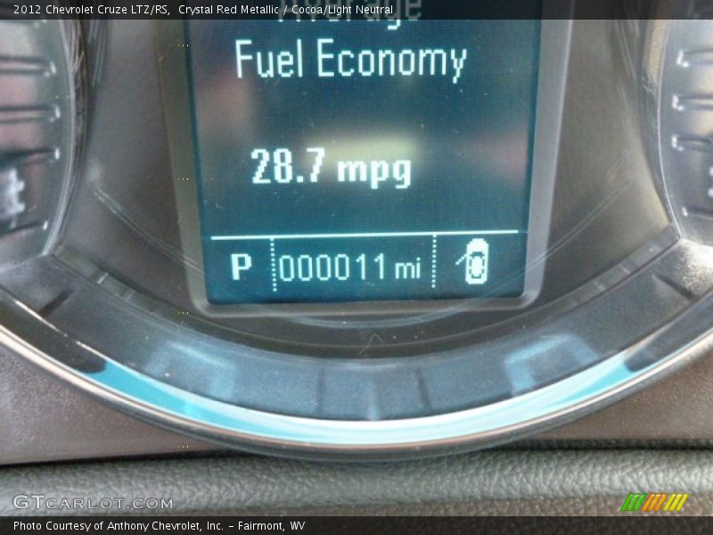Crystal Red Metallic / Cocoa/Light Neutral 2012 Chevrolet Cruze LTZ/RS