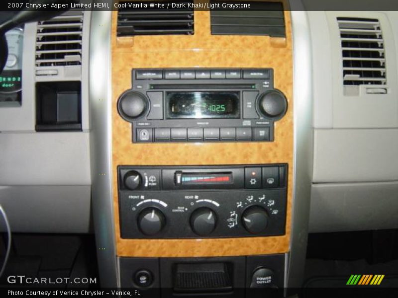 Cool Vanilla White / Dark Khaki/Light Graystone 2007 Chrysler Aspen Limited HEMI