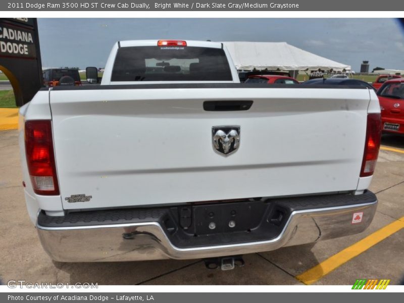 Bright White / Dark Slate Gray/Medium Graystone 2011 Dodge Ram 3500 HD ST Crew Cab Dually