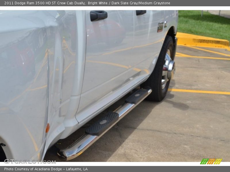 Bright White / Dark Slate Gray/Medium Graystone 2011 Dodge Ram 3500 HD ST Crew Cab Dually