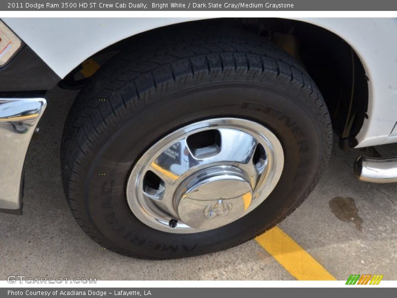 Bright White / Dark Slate Gray/Medium Graystone 2011 Dodge Ram 3500 HD ST Crew Cab Dually