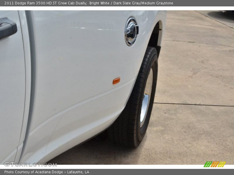 Bright White / Dark Slate Gray/Medium Graystone 2011 Dodge Ram 3500 HD ST Crew Cab Dually