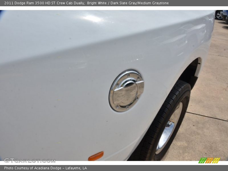Bright White / Dark Slate Gray/Medium Graystone 2011 Dodge Ram 3500 HD ST Crew Cab Dually