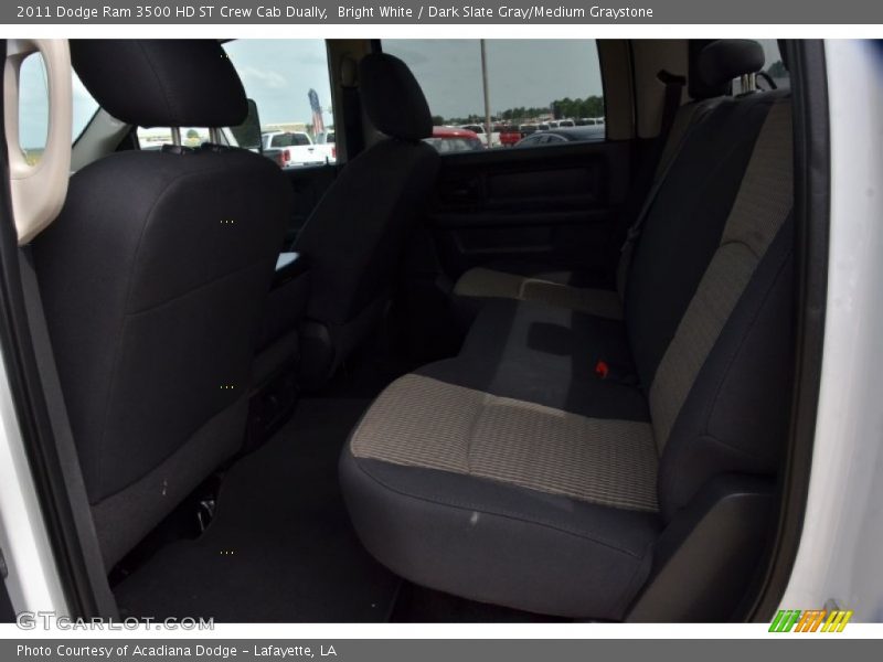 Bright White / Dark Slate Gray/Medium Graystone 2011 Dodge Ram 3500 HD ST Crew Cab Dually