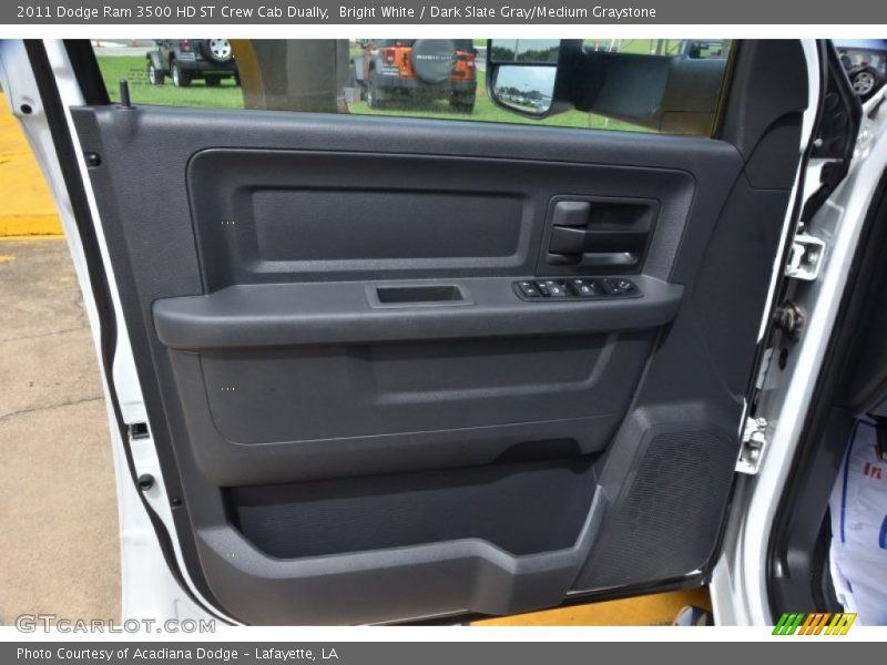 Bright White / Dark Slate Gray/Medium Graystone 2011 Dodge Ram 3500 HD ST Crew Cab Dually