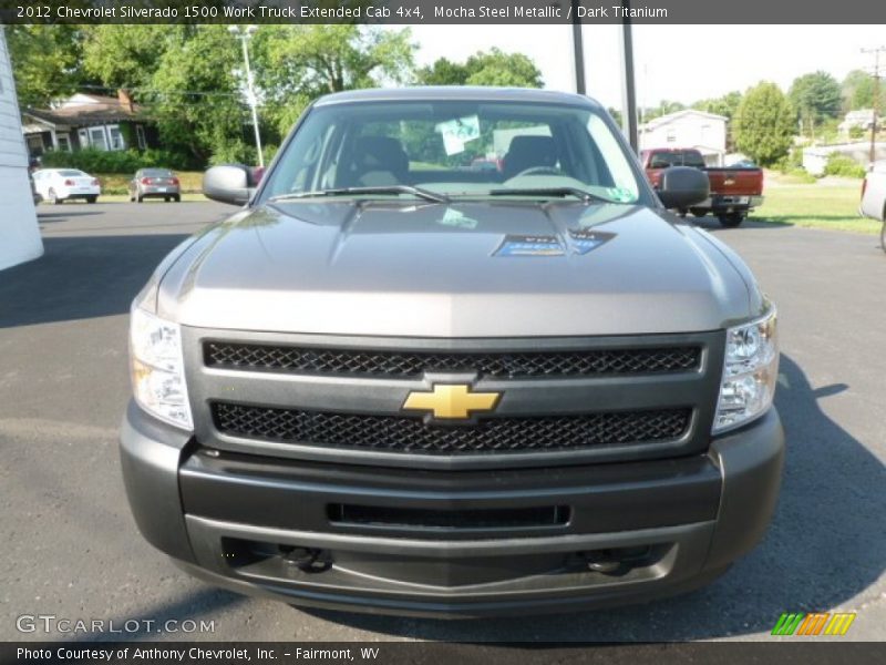 Mocha Steel Metallic / Dark Titanium 2012 Chevrolet Silverado 1500 Work Truck Extended Cab 4x4