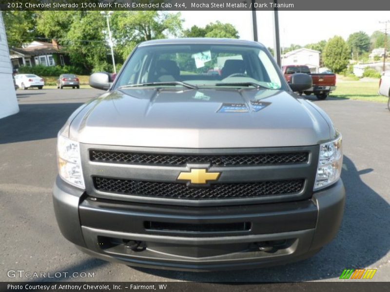 Mocha Steel Metallic / Dark Titanium 2012 Chevrolet Silverado 1500 Work Truck Extended Cab 4x4