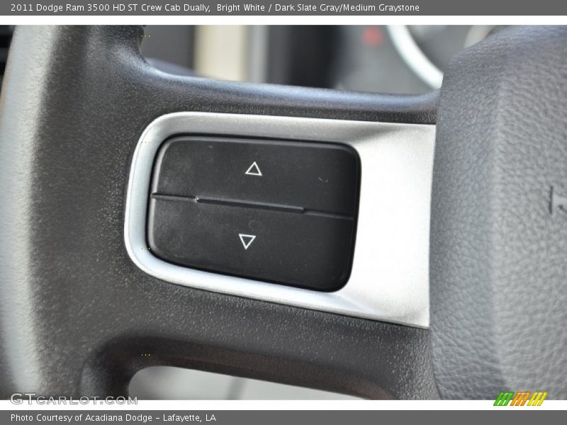 Bright White / Dark Slate Gray/Medium Graystone 2011 Dodge Ram 3500 HD ST Crew Cab Dually