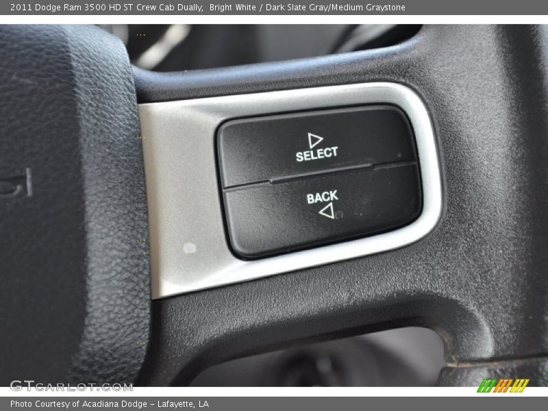 Bright White / Dark Slate Gray/Medium Graystone 2011 Dodge Ram 3500 HD ST Crew Cab Dually