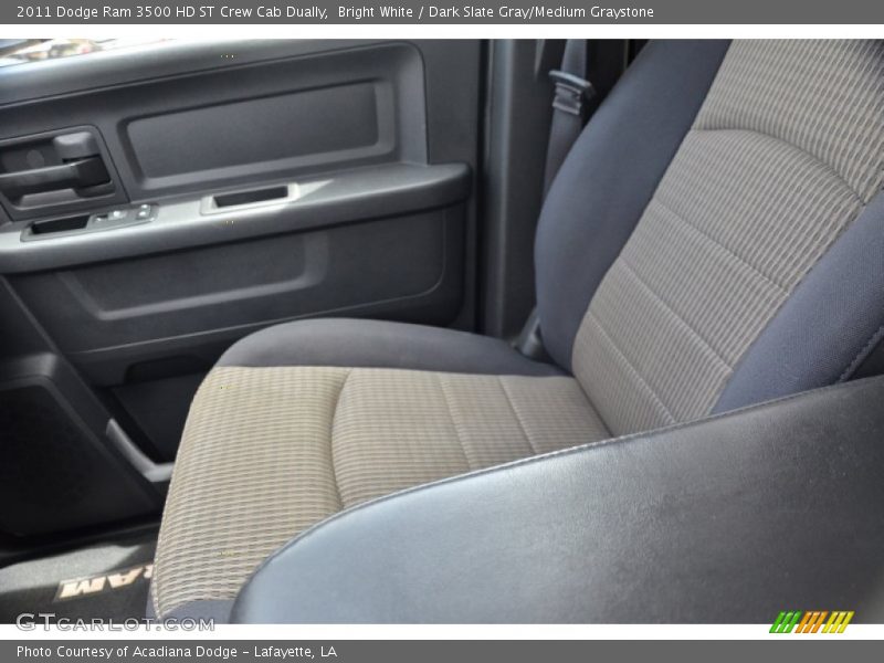 Bright White / Dark Slate Gray/Medium Graystone 2011 Dodge Ram 3500 HD ST Crew Cab Dually