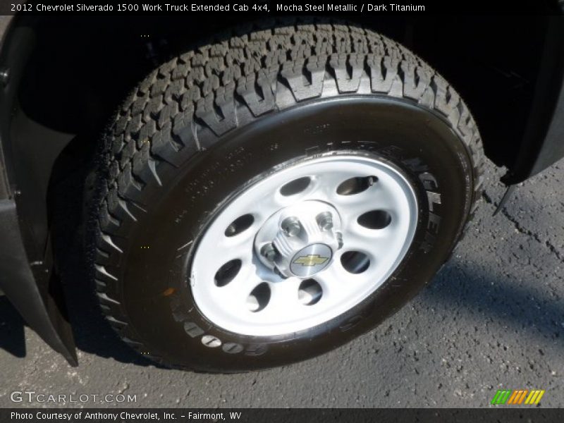Mocha Steel Metallic / Dark Titanium 2012 Chevrolet Silverado 1500 Work Truck Extended Cab 4x4