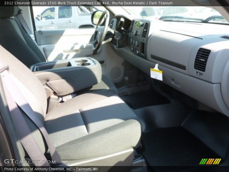 Mocha Steel Metallic / Dark Titanium 2012 Chevrolet Silverado 1500 Work Truck Extended Cab 4x4