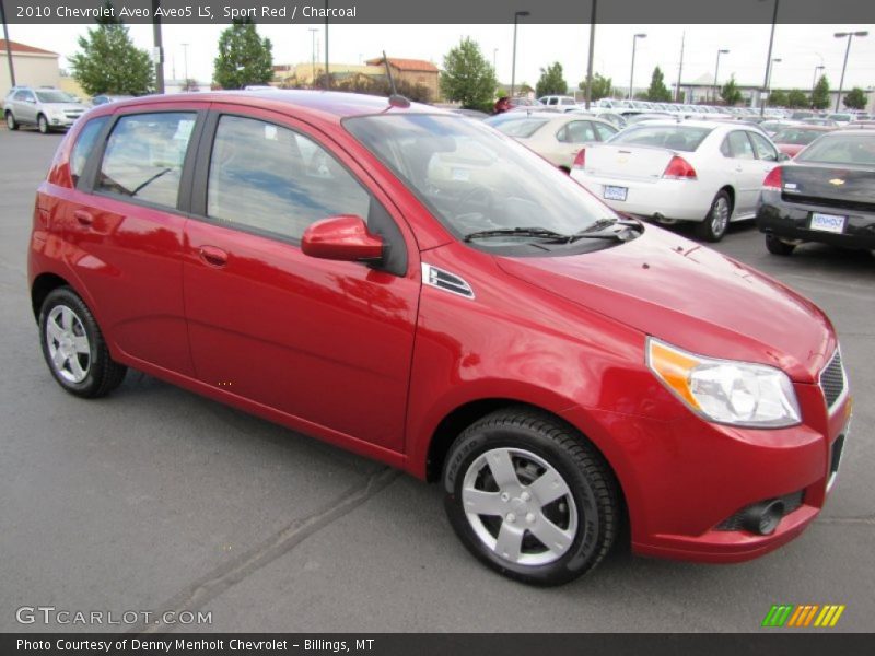 Sport Red / Charcoal 2010 Chevrolet Aveo Aveo5 LS