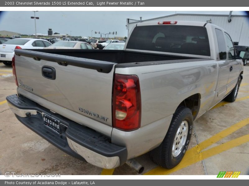 Light Pewter Metallic / Tan 2003 Chevrolet Silverado 1500 LS Extended Cab