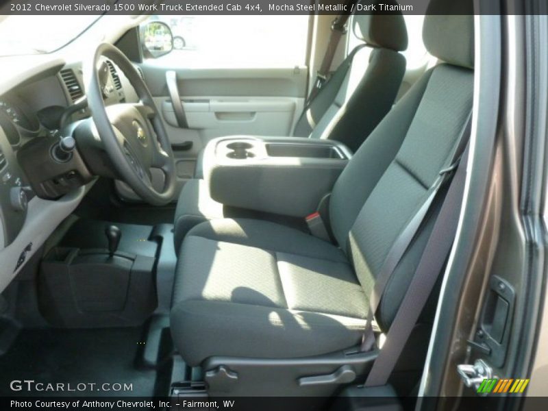 Mocha Steel Metallic / Dark Titanium 2012 Chevrolet Silverado 1500 Work Truck Extended Cab 4x4