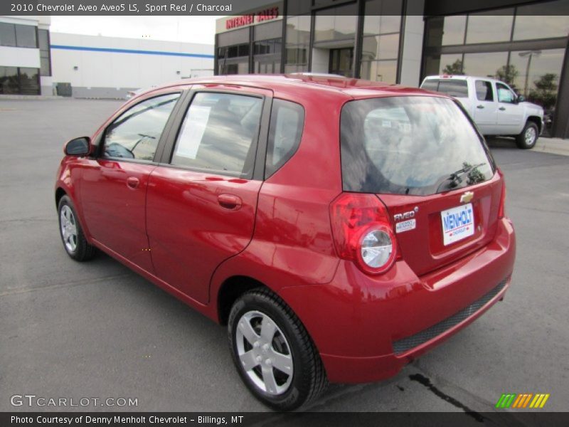 Sport Red / Charcoal 2010 Chevrolet Aveo Aveo5 LS