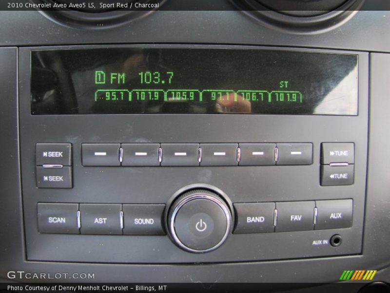Sport Red / Charcoal 2010 Chevrolet Aveo Aveo5 LS