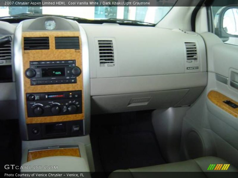 Cool Vanilla White / Dark Khaki/Light Graystone 2007 Chrysler Aspen Limited HEMI