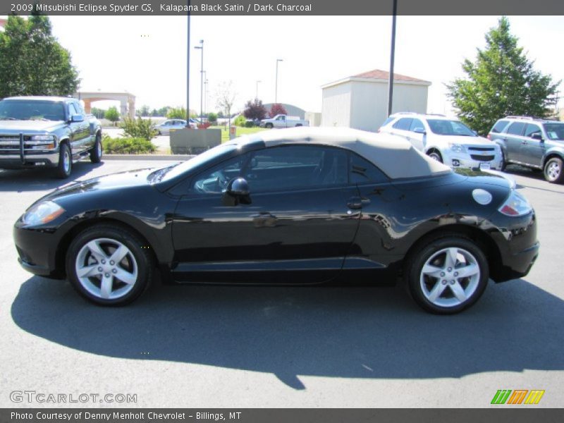 Kalapana Black Satin / Dark Charcoal 2009 Mitsubishi Eclipse Spyder GS