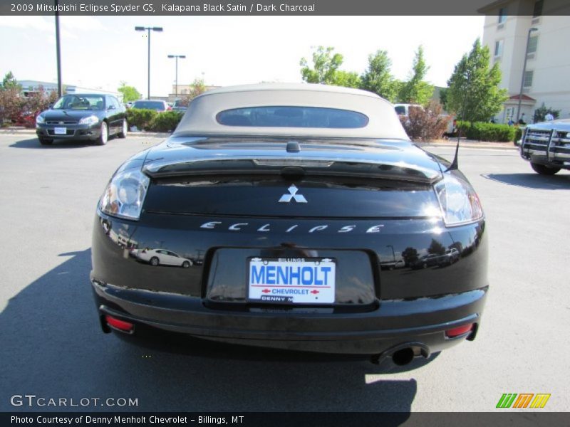 Kalapana Black Satin / Dark Charcoal 2009 Mitsubishi Eclipse Spyder GS