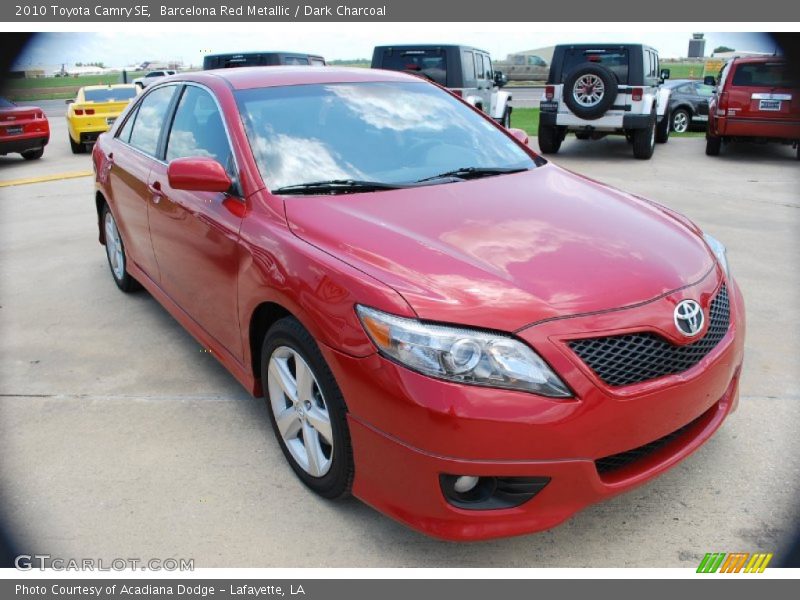 Barcelona Red Metallic / Dark Charcoal 2010 Toyota Camry SE