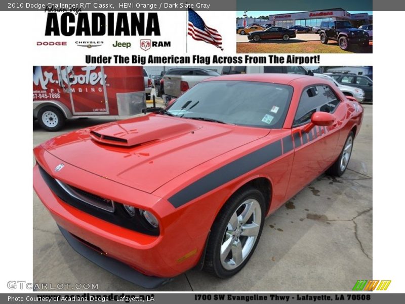 HEMI Orange / Dark Slate Gray 2010 Dodge Challenger R/T Classic
