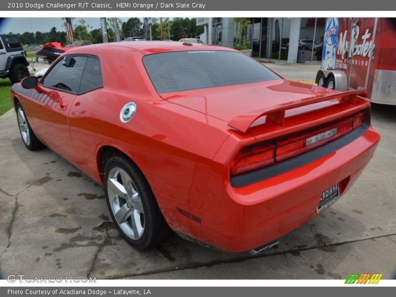 HEMI Orange / Dark Slate Gray 2010 Dodge Challenger R/T Classic