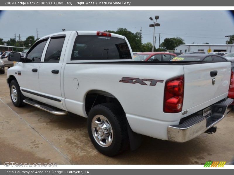 Bright White / Medium Slate Gray 2009 Dodge Ram 2500 SXT Quad Cab