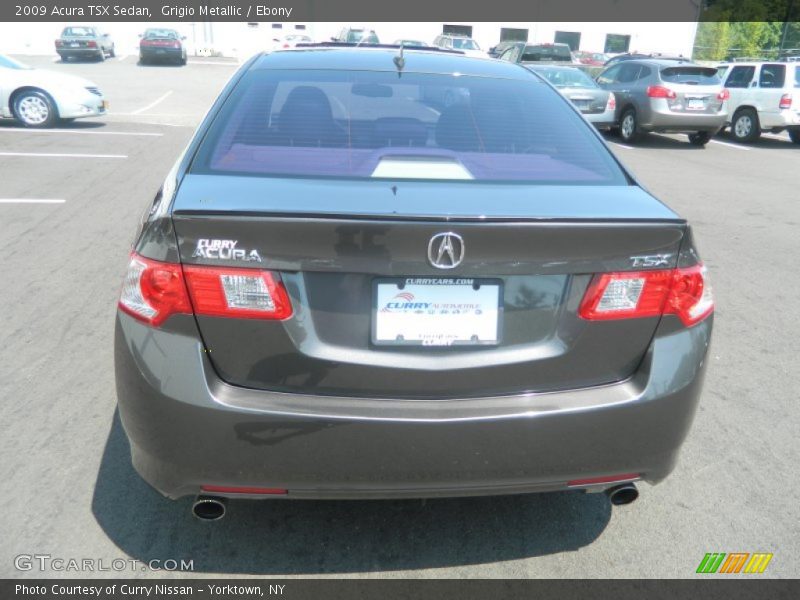 Grigio Metallic / Ebony 2009 Acura TSX Sedan