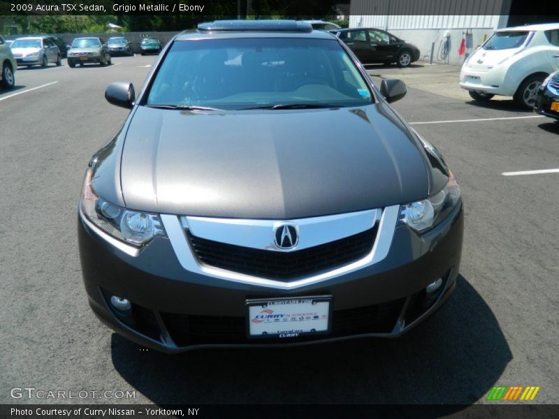 Grigio Metallic / Ebony 2009 Acura TSX Sedan